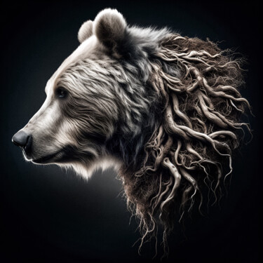 Digital Arts titled "THE BEAR" by Luigi M. Verde, Original Artwork, AI generated image