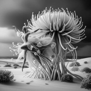 Arte digitale intitolato "Flora's Dream" da Luigi M. Verde, Opera d'arte originale, Immagine generata dall'IA