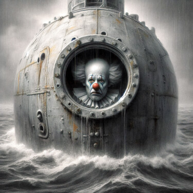 Arte digital titulada "Shipwreck of Laught…" por Luigi M. Verde, Obra de arte original, Pintura Digital