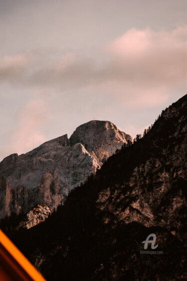 Fotografia intitolato "Red Sunset on Rocky…" da Luigi Veggetti, Opera d'arte originale, Fotografia digitale