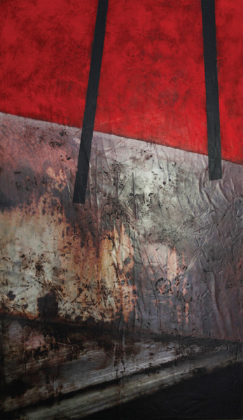 Palafita 3 Pintura intitulada "Palafita 3" por Luis Pintão, Obras de arte originais, Acrílico