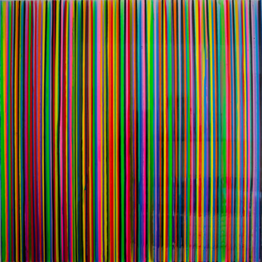 Peinture intitulée "Stilt Lines 1" par Luis Pintão, Œuvre d'art originale, Pigments