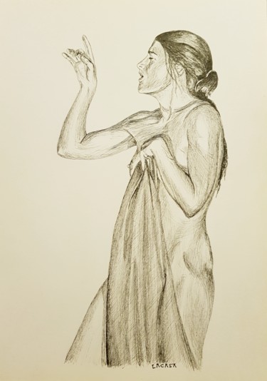 Dibujo titulada "Fado.jpg" por Lacasa, Obra de arte original, Tinta