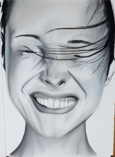 Рисунок под названием "Windy" - Lacasa, Подлинное произведение искусства, Мел