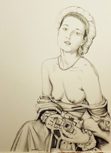 Drawing titled "Renascent.jpg" by Lacasa, Original Artwork, Ink