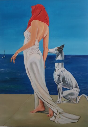 Painting titled "Sea" by Lacasa, Original Artwork, Oil
