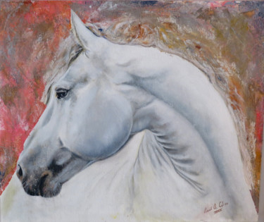 Painting titled "caballo3.jpg" by Lacasa, Original Artwork, Oil