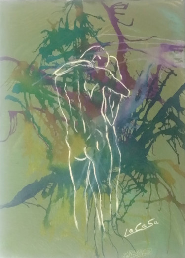Peinture intitulée "la-pareja-2.jpg" par Lacasa, Œuvre d'art originale, Huile