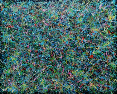 제목이 "Coral Reef"인 미술작품 Luís Bastos로, 원작, 에나멜 나무 들것 프레임에 장착됨