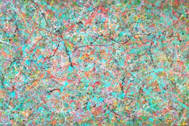 제목이 "Satie's web"인 미술작품 Luís Bastos로, 원작, 에나멜 나무 들것 프레임에 장착됨