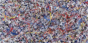 Pintura intitulada "Harvesting Mondrians" por Luís Bastos, Obras de arte originais, Tinta de esmalte Montado em Armação em m…