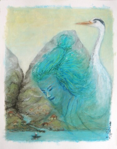 Painting titled "The guardian" by Luís Bastos, Original Artwork, Pastel