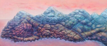 Malarstwo zatytułowany „Gaia taking a break” autorstwa Luís Bastos, Oryginalna praca, Akryl Zamontowany na Drewniana rama no…