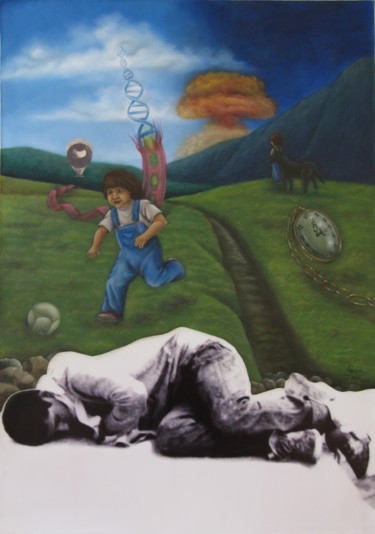 Painting titled "Sueño" by Luis Carlos López Eraso, Original Artwork, Other
