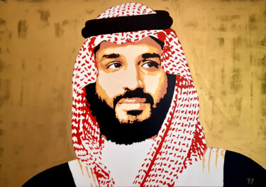 Painting titled "Mohammad bin Salman…" by Luis Della Barba, Original Artwork, Acrylic