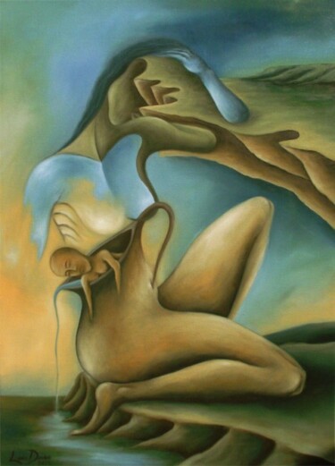 Pintura intitulada "Sem titulo1" por Luis Duro, Obras de arte originais, Óleo