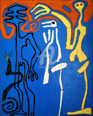 Картина под названием "Persistence" - Luis Fraile, Подлинное произведение искусства, Акрил Установлен на Деревянная рама для…