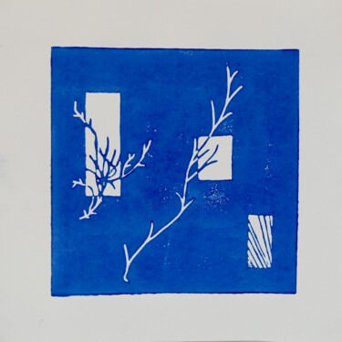 Gravures & estampes intitulée "windows, squares an…" par Luís Luís, Œuvre d'art originale, Linogravures