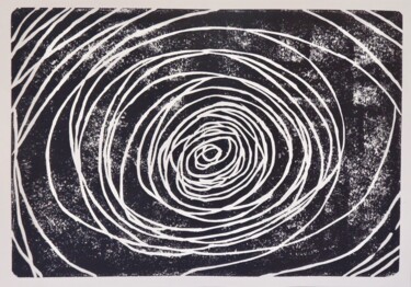 Printmaking titled "the void" by Luís Luís, Original Artwork, Linocuts