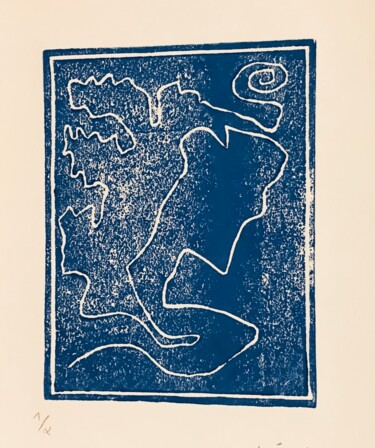 Gravures & estampes intitulée "321" par Luís Luís, Œuvre d'art originale, Linogravures