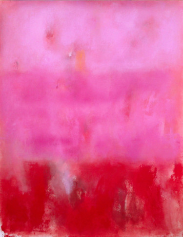Malerei mit dem Titel "Field in rose" von Luis Medina, Original-Kunstwerk, Acryl