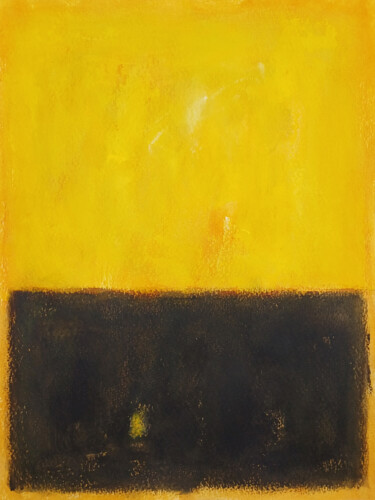 Pintura intitulada "Yellow and black II" por Luis Medina, Obras de arte originais, Acrílico