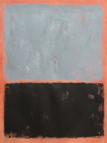 Malerei mit dem Titel "Grey and black" von Luis Medina, Original-Kunstwerk, Acryl