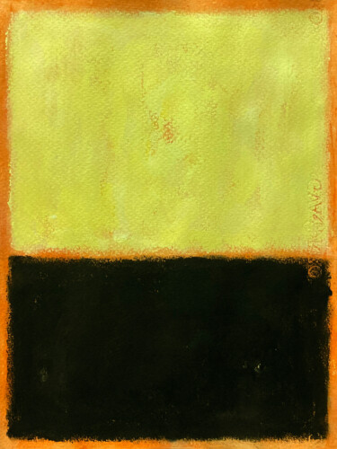 Pittura intitolato "Light yellow and bl…" da Luis Medina, Opera d'arte originale, Acrilico