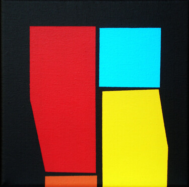 Painting titled "L1" by Luis Medina, Original Artwork, Acrylic Mounted on Wood Stretcher frame
