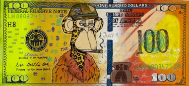 "Bored Ape the King" başlıklı Tablo Luis Mesa tarafından, Orijinal sanat, Akrilik