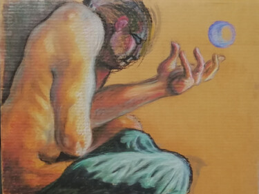 Pintura intitulada "Esperança" por Luís Mestre, Obras de arte originais, Pastel