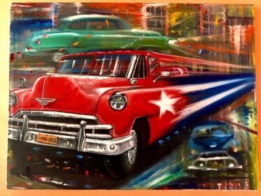 Pintura titulada "Cubaflash" por Luis Miguel Rodríguez Valdés, Obra de arte original, Oleo