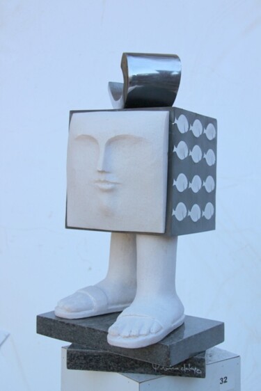 雕塑 标题为“Peixeira” 由Luiz Queimadela, 原创艺术品, 金属