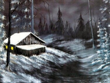 Digital Arts titled "SNOW PAINTING N-2" by Luis Valente, Original Artwork, Oil