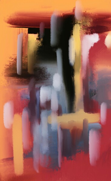 Digital Arts titled "Abstract n-142" by Luis Valente, Original Artwork, Acrylic