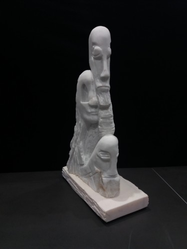 Sculpture titled "Trisal" by Luis2 Borges, Original Artwork, Stone