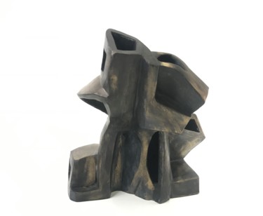 Sculpture intitulée "Hollow men" par Luis2 Borges, Œuvre d'art originale, Terre cuite