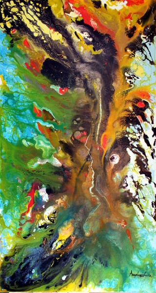 Pittura intitolato "Forest" da Luisa Angelucci, Opera d'arte originale, Acrilico