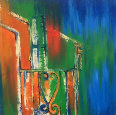 Painting titled "home-blu.jpg" by Lou, Original Artwork, Acrylic