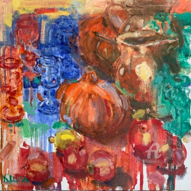 Schilderij getiteld "Autumn Colors" door Luisa Khalileva, Origineel Kunstwerk, Olie