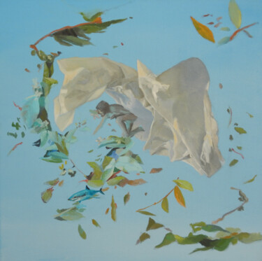 Pintura titulada "Aire" por Luisa Pagola, Obra de arte original, Acrílico Montado en Bastidor de camilla de madera
