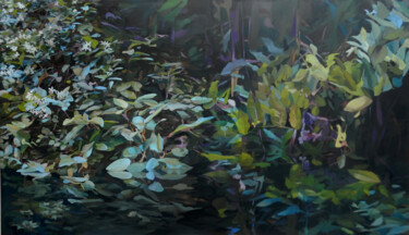 Malarstwo zatytułowany „La laguna” autorstwa Luisa Pagola, Oryginalna praca, Akryl Zamontowany na Drewniana rama noszy