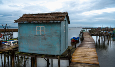 Fotografie getiteld "Cabana do pescador" door Luís Da Cunha Pais, Origineel Kunstwerk, Digitale fotografie