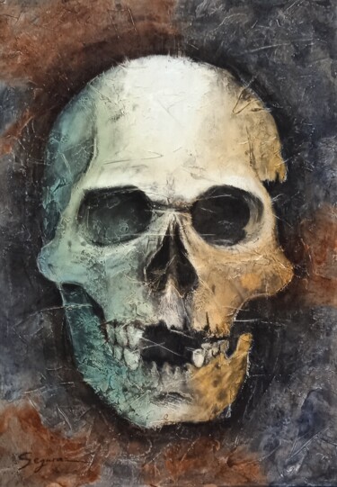 Pintura titulada "Calavera 6" por Luis Segura López, Obra de arte original, Acrílico