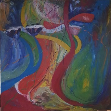 Schilderij getiteld "Alma Cuantica 7 .jpg" door Lusant, Origineel Kunstwerk, Acryl