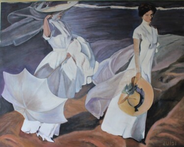 Картина под названием "Reproducción de Sor…" - Luisi Cutillas, Подлинное произведение искусства, Масло