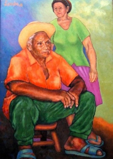 Pintura titulada "HUILENSES DE PURA C…" por Luis Losada, Obra de arte original