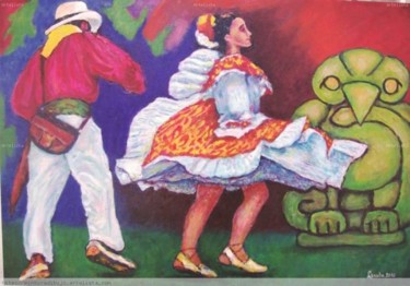 Pintura titulada "FOLCLOR UNE A LOS P…" por Luis Losada, Obra de arte original