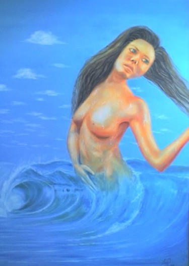 Pintura intitulada "a onda" por Luís Rodrigues D'Oxossi, Obras de arte originais