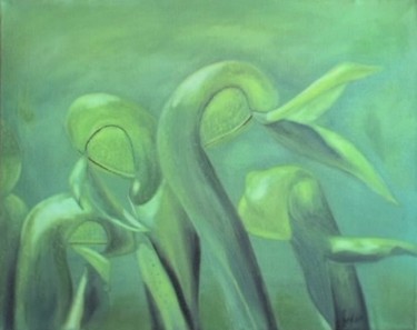Pintura intitulada "plantas" por Luís Rodrigues D'Oxossi, Obras de arte originais